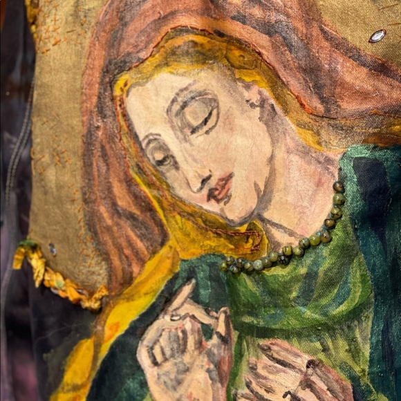 Hand Painted St. Mary Jacket - Picture 3 of 9